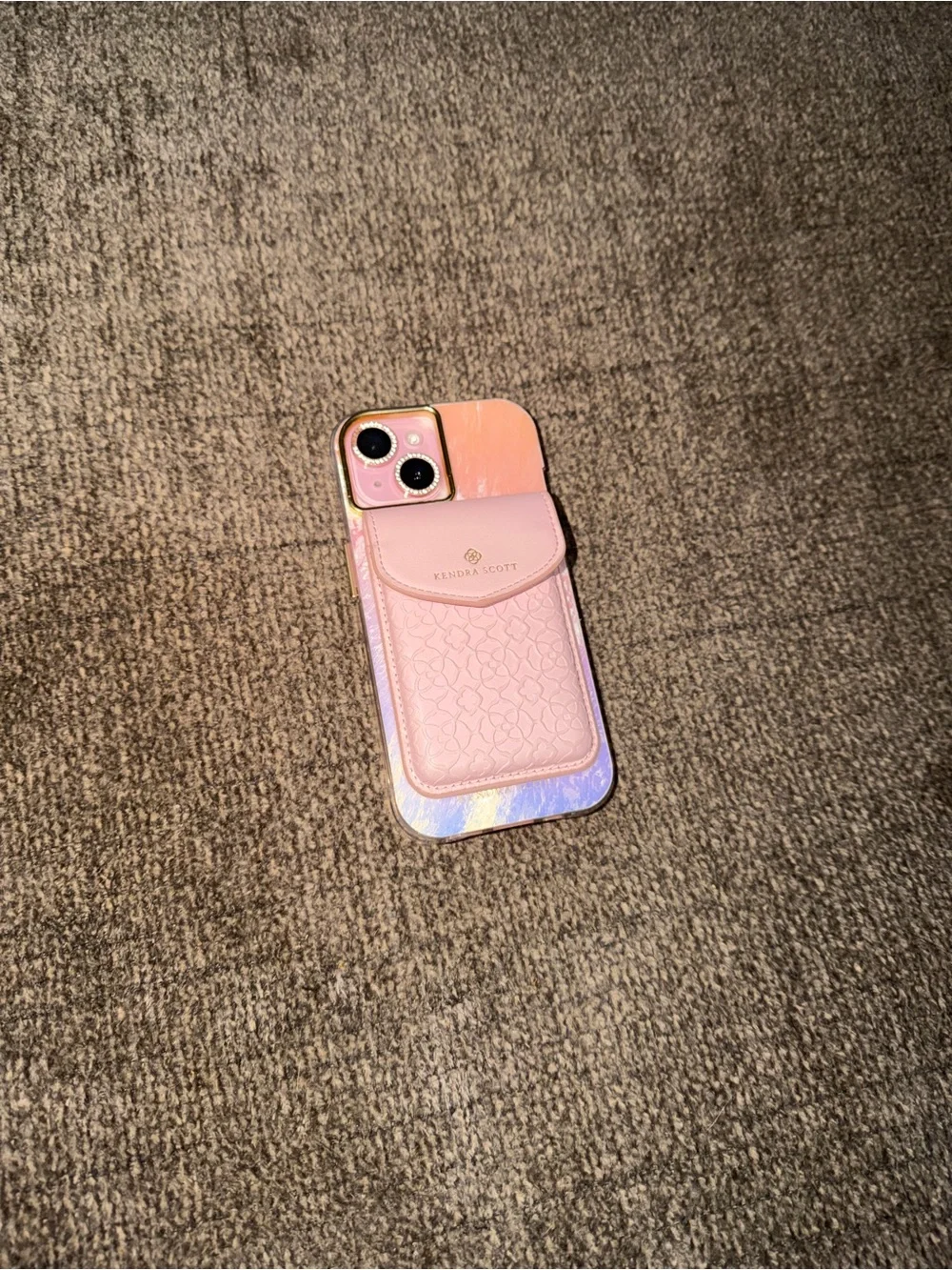 Pink Phone Case with Card Holder